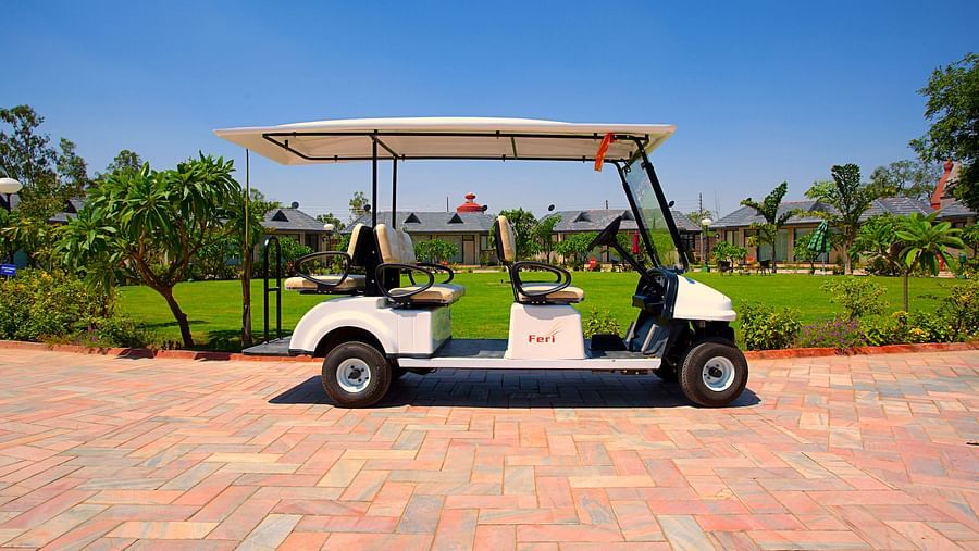 Club Car Facility at Our Resort in Mathura - Shri Radha Brij Vasundhara Resort Spa