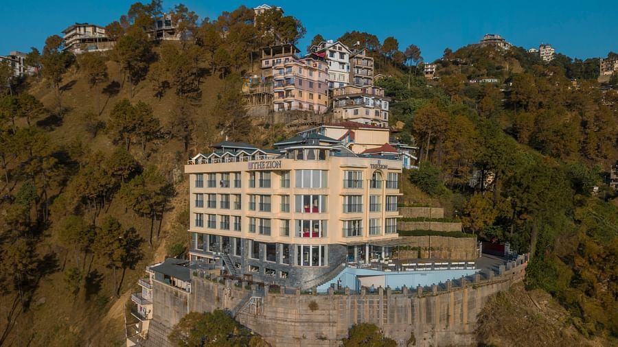 facade image of the zion, shimla