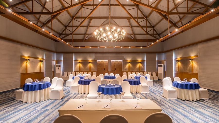 interior of villa arossim - a beautiful banquet hall in south goa at heritage
