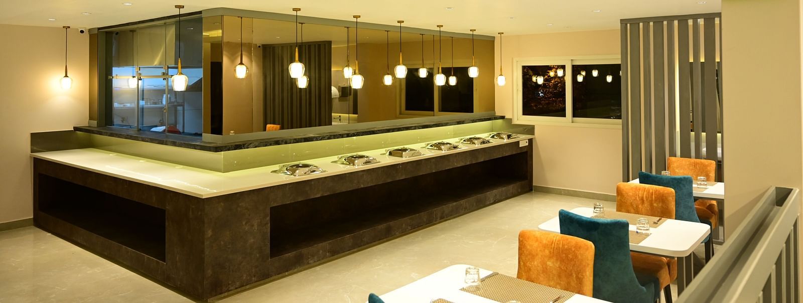 Counter at the Dining hall at Sterling Keys by TGI in Bnagalore