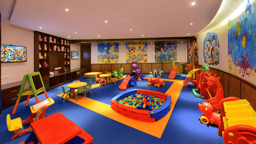 different play areas inside the Kids zone - The Ananta Udaipur