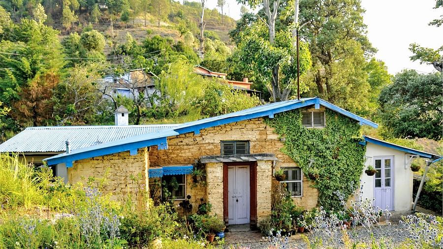 A cottage at the foot of the hill at The Ramgarh Bungalows - 19th Century, Above Nainital.
