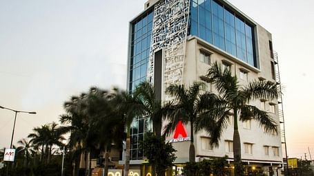 Facade of Art Boutique Hotel, Hyderabad with trees in front of it