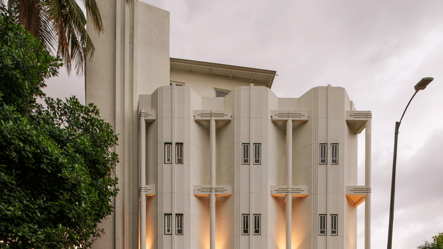 Exterior view of Shilton Suites, Bengaluru, showcasing the hotel building and entrance.