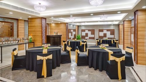 banquet hall setup at Regency 1 - Kenilworth Hotel, Kolkata