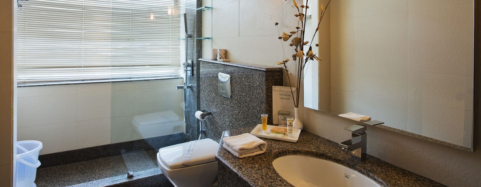 an image of a bathroom with a mirror at The Manor, Bareilly
