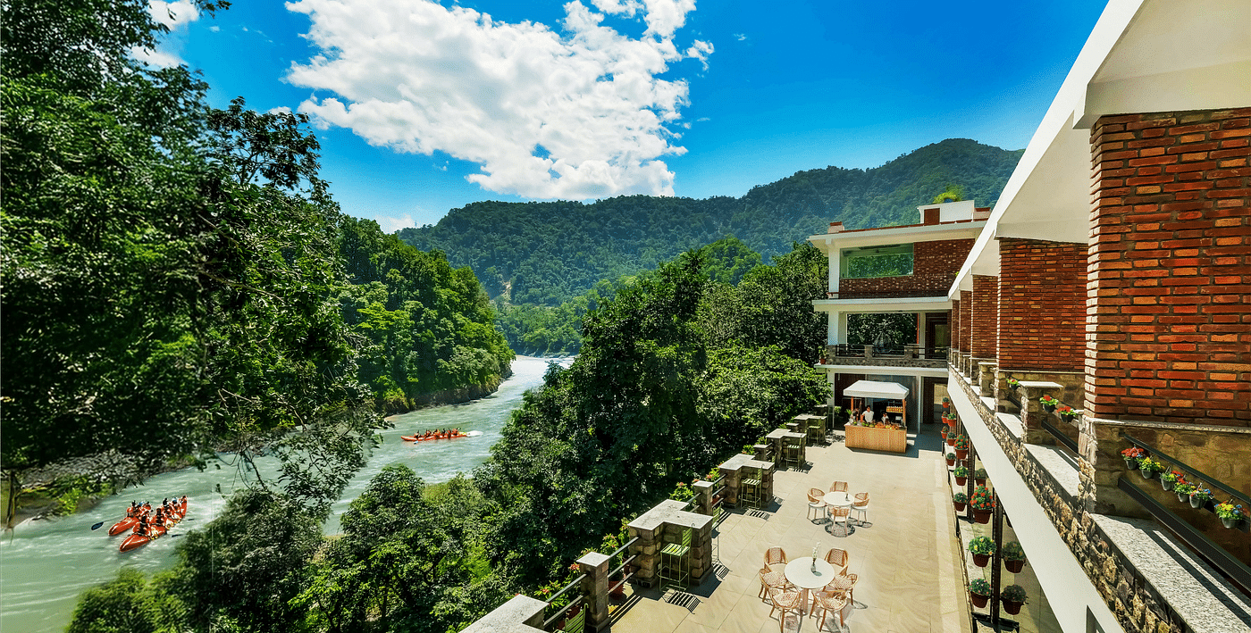 Summit by the ganges exterior view with river rafting