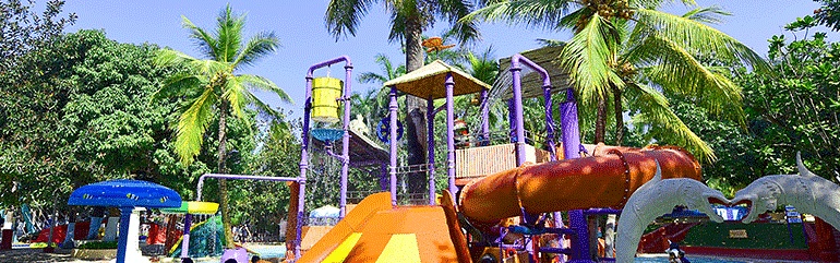 Water Kingdom - View of the GOOFERS LAGOON at our water park during daytime