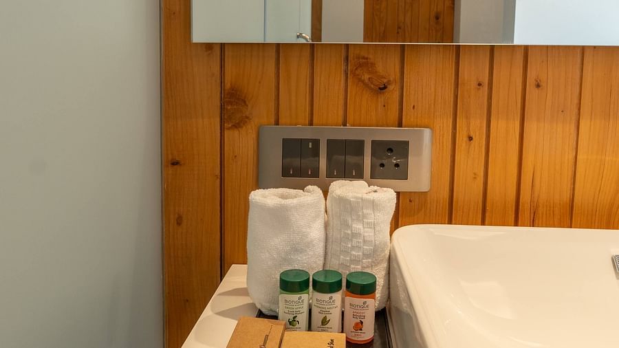 an image of bathroom toiletries at Mastiff Select Mandavya Dharamkot, McLeodganj