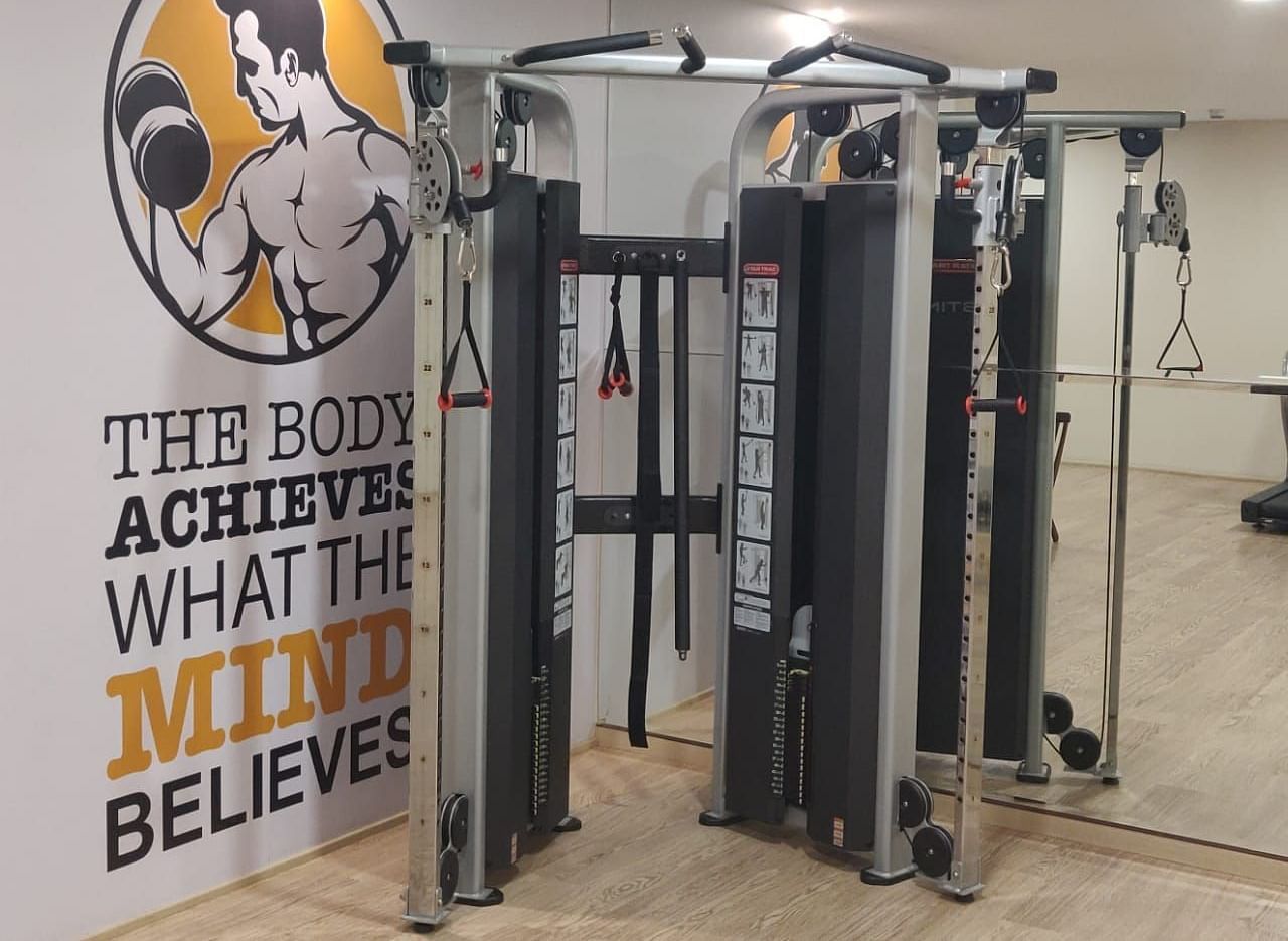 Shot of a machine at the in house gym at Mirage Hotel.