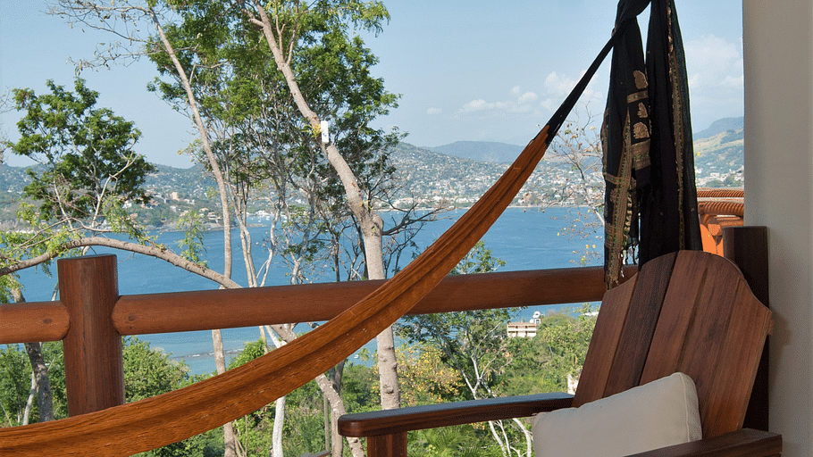 The Studios at Solana Vacation Rental Zihuatanejo Ciruelo jr suite terrace Solana BandB Zihuatanejo Mexico