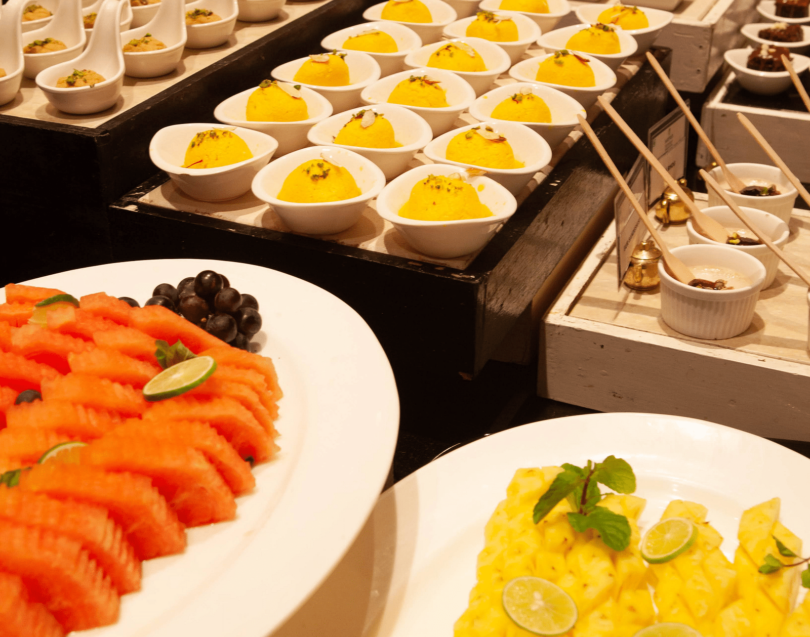 buffet spread at the restaurant - Mayfair Palm Beach Resort, Gopalpur-on-Sea 