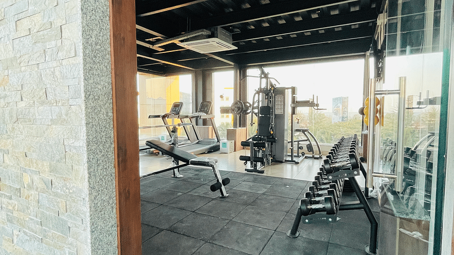 image of entrance door to the gym -Quality Inn Rockwell Grand