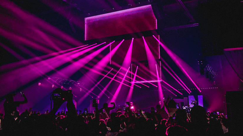 Disco lights that represent the night life of Bangalore