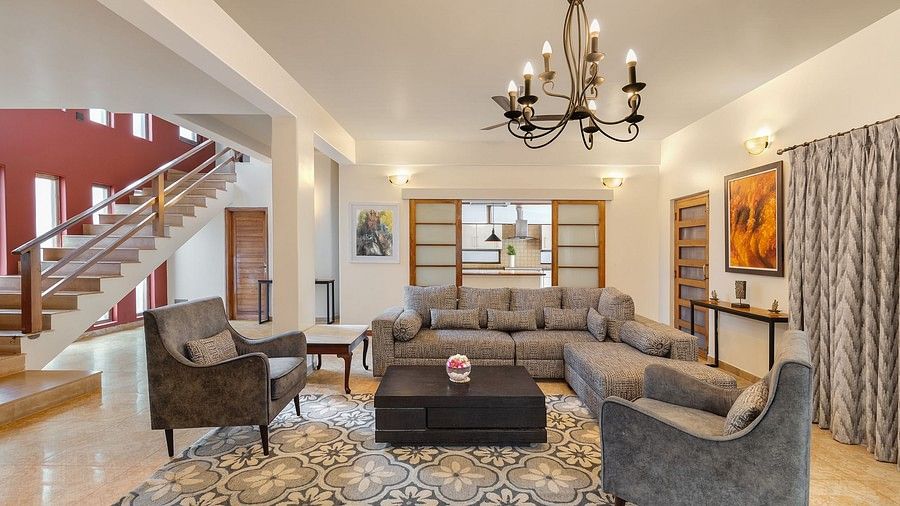 The sitting area of Casa Sea - Vista Villa