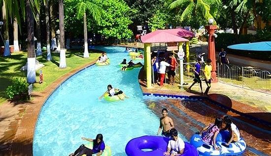 Water Kingdom - view of the LAZY RIVER at our water park