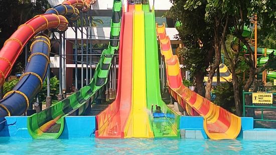 Picture featuring a water slide, Black Thunder - Water theme Park