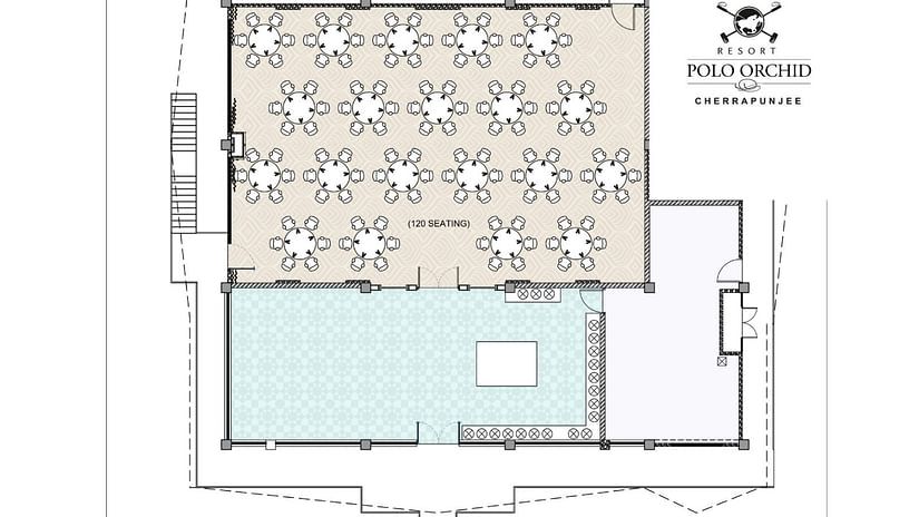 An overview map of a Mawsmai Ballroom - Polo Orchid Resort, Cherrapunji