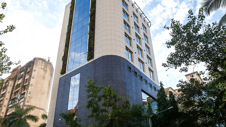 The Empresa Boutique Hotel - the exterior facade of the hotel in Andheri, Mumbai