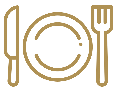 Plate and fork icon