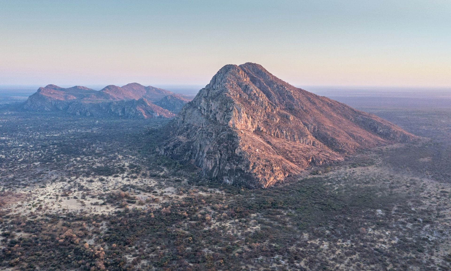 Tsodilo Hills, a World Heritage site with rock art.