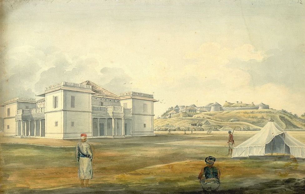 Wikipedia commonsWatercolor guest house of the Raja of Coorg by John Johnson