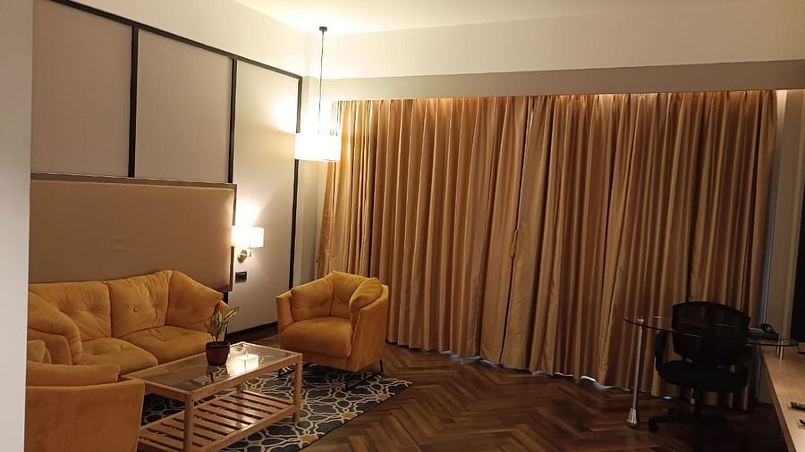living area in one of our rooms in agartala