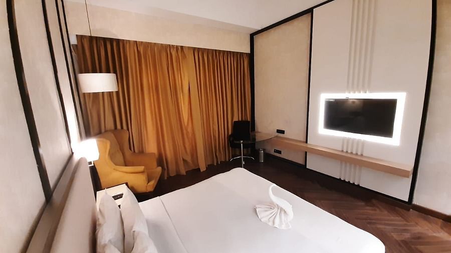 interior of one of the rooms at Hotel Polo Towers Agartala