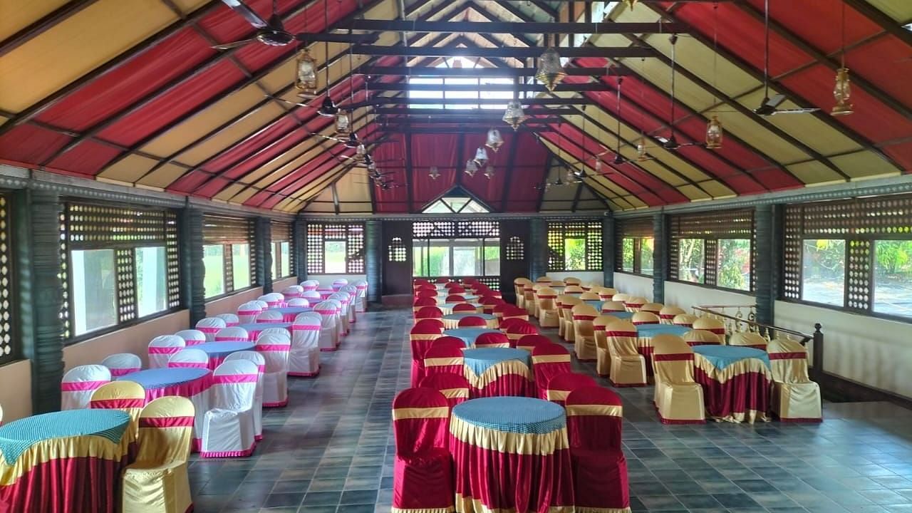 image of the tambulam banquet hall with an elusive event space with a colourful shade 