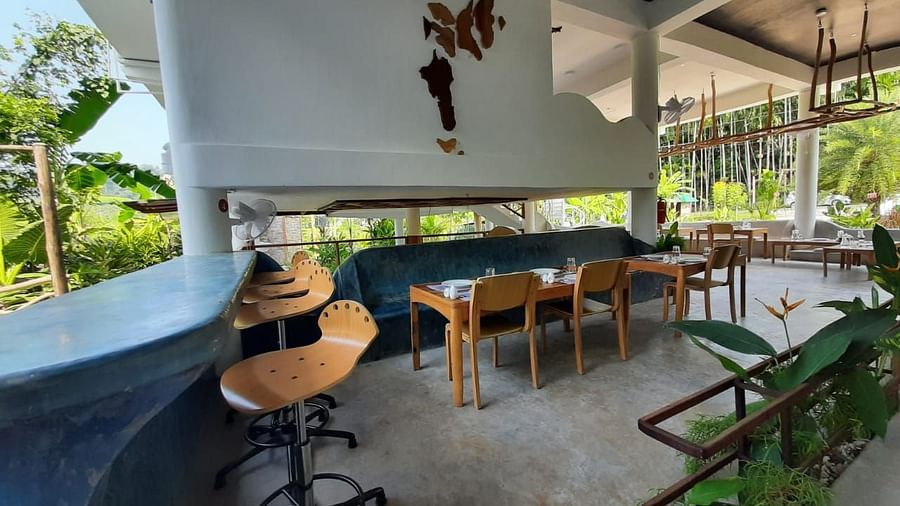 Seating at cafe | Matsya Island Retreat