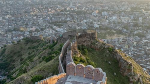 Nahargarh Fort, perched on the Aravalli Hills, offers stunning views of Jaipur's cityscape.