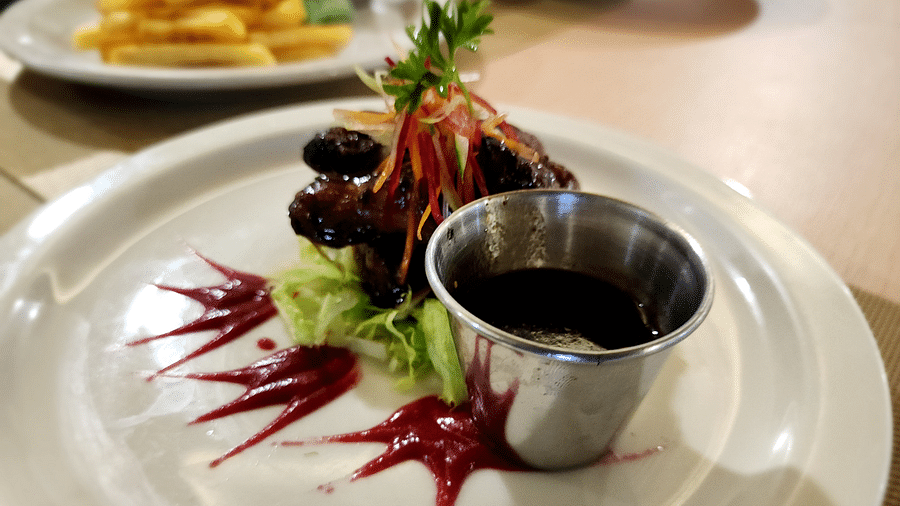 A gourmet dessert garnished with a dash of creativity - Hotel 39, Jamaica