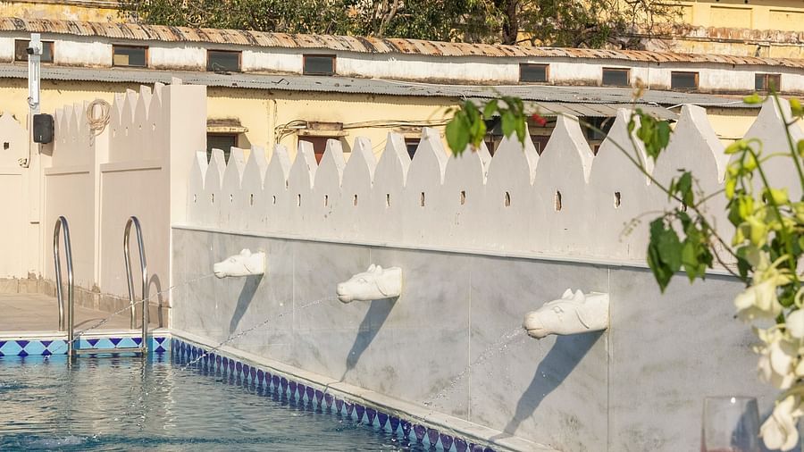 Overview of the Swimming Pool at Manuscript - Jhilwara Haveli, Udiapur