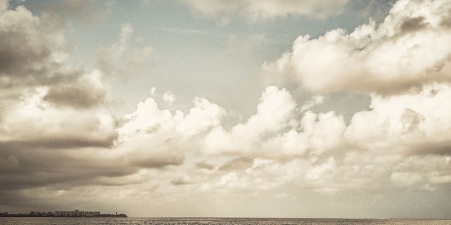 clouds over the sea