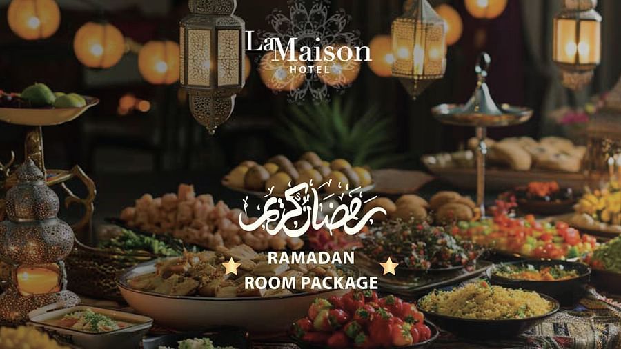 A creative image of Ramadan Room Package which includes Classic Room for Iftar and Suhoor at La Maison Hotel, Doha