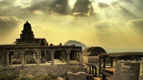 Image of Gingee Fort captured in the golden hour, showing the Architectural marvel of the ancient tamils