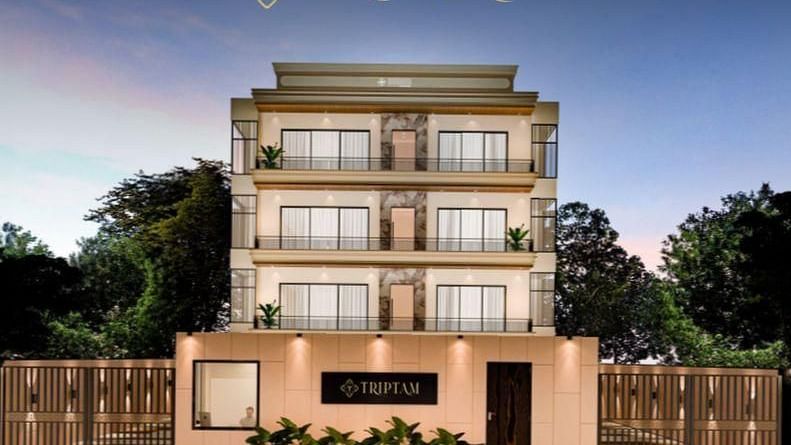 exterior Facade of Triptam Hotel, Vrindavan