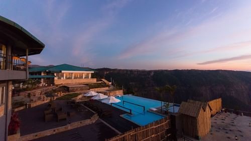 view of Infinity Pool at Polo Cherrapunjee Resorts, Cherrapunjee