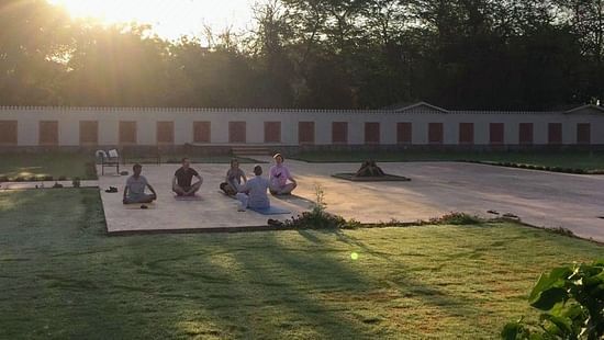 Yoga at the Rajputana Lawns - Umaid Palace