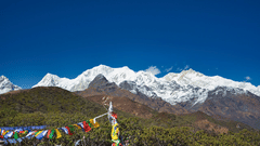 The mountains during winter in Kasauli