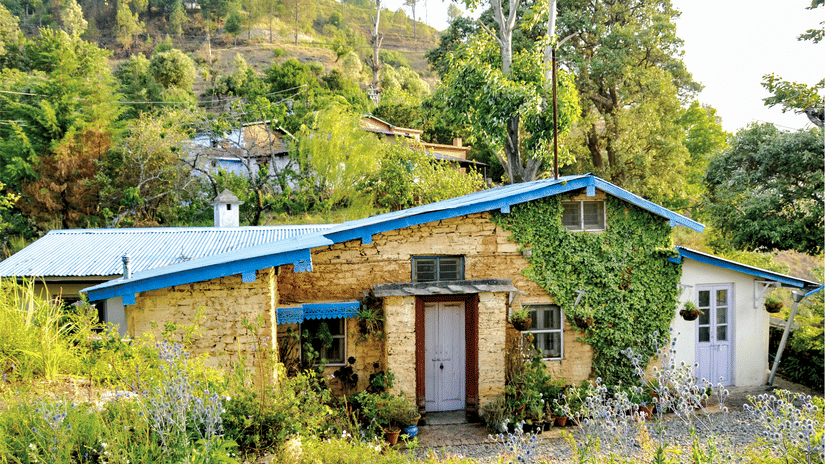 A cottage at the foot of the hill at The Ramgarh Bungalows - 19th Century, Above Nainital.