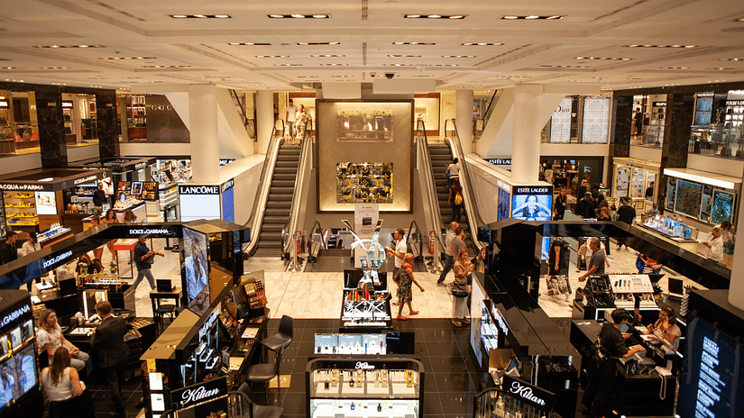 Lobby of a shopping mall