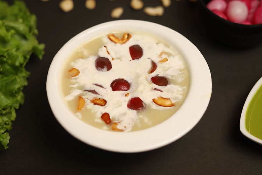 An image of a sweet dessert served in a bowl at Five Elements Hotels North Avenue, Delhi