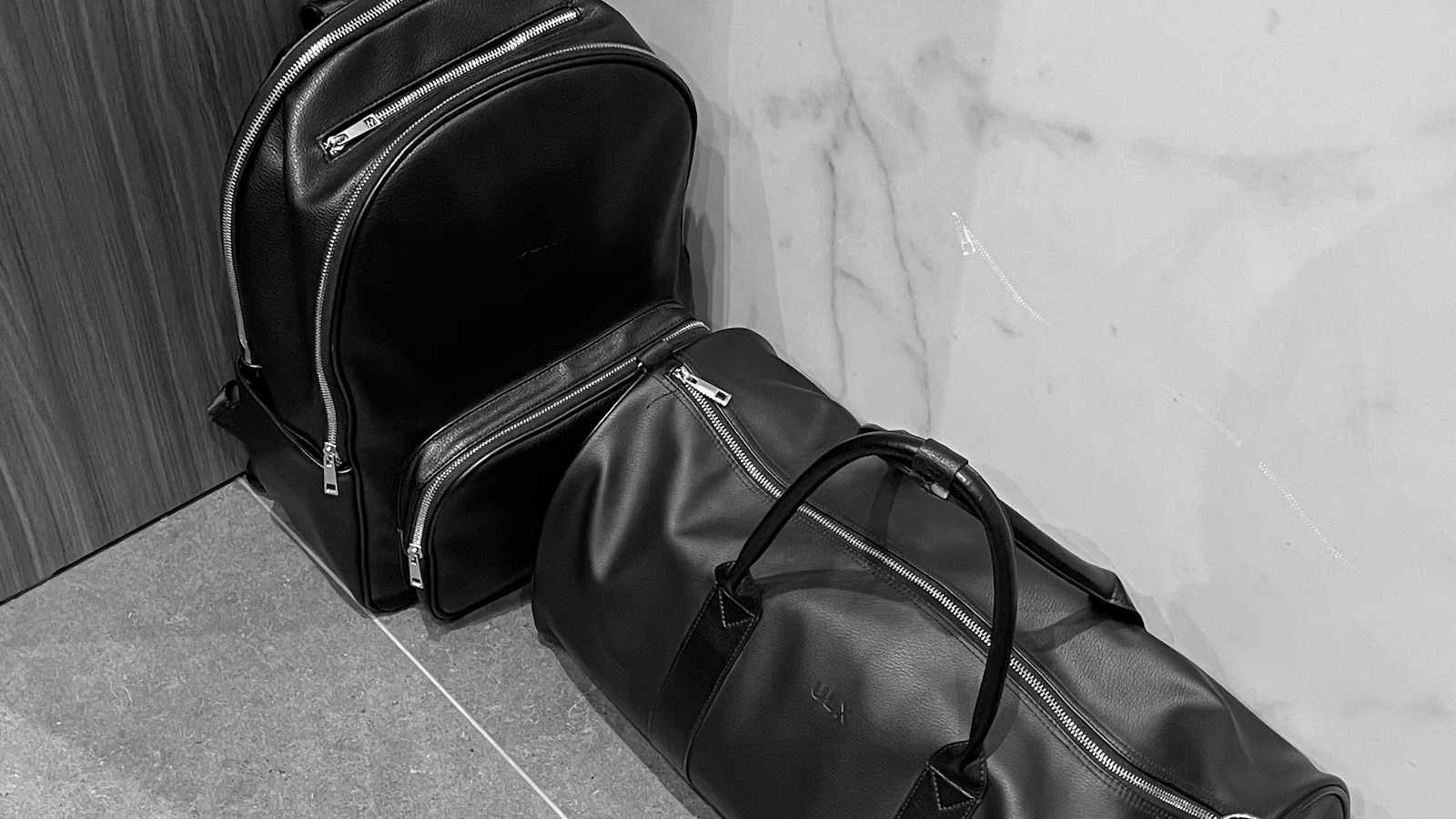 Two baggage kepton a corner 