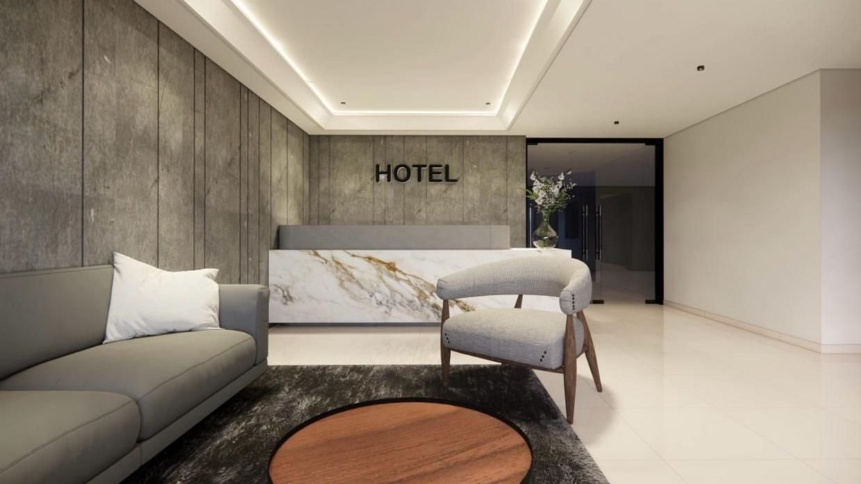 Reception area at Hotel La Premier
