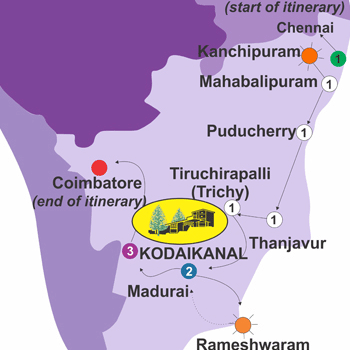 Pilgrim's Progress for 11 days itinerary graphic
