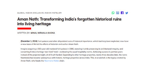 Media Coverage of Neemrana Hotels