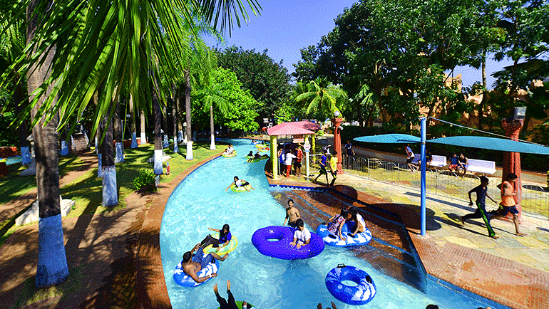 Water Kingdom - View of the DRIFTING RIVER at our water park