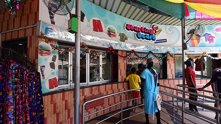 Water Kingdom - the Starting Gears stall at our water park