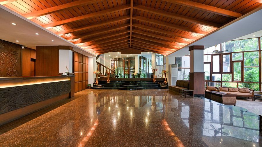 reception area of Hotel Sentinel in Port Blair